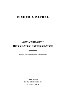 Manual Fisher and Paykel RS9120WRJ2 Fridge-Freezer