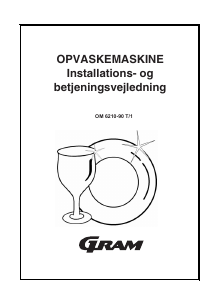 Brugsanvisning Gram OM 6210-90 T/1 Opvaskemaskine