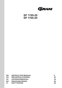 Bruksanvisning Gram SP 1100-20 Frys