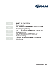Bruksanvisning Gram FSI 401754 N/1 Frys