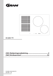 Brugsanvisning Gram IN 8284 TFI Kogesektion