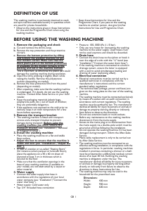 Manual Bauknecht WA Care 542 DI Washing Machine