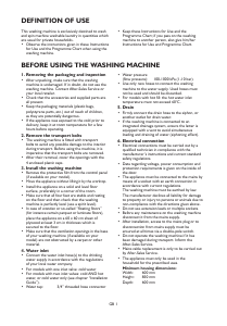 Manual Bauknecht WA Care 544 Di Washing Machine
