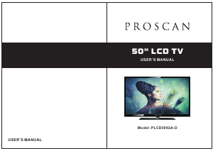 Manual Proscan PLCD5092A-D LCD Television