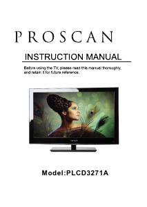 Manual Proscan PLCD3271A LCD Television