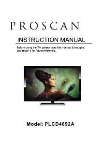 Handleiding Proscan PLCD4692A LCD televisie