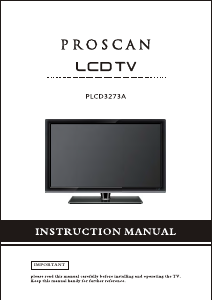 Manual Proscan PLCD3273A LCD Television