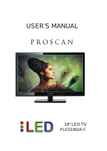 Manual Proscan PLED1962A-C LED Television