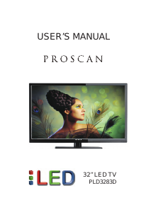 Manual Proscan PLD3283D LED Television