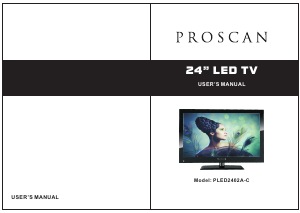 Manual Proscan PLED2402A-C LED Television