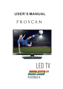 Handleiding Proscan PLED2963A-B LED televisie