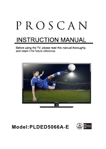 Manual Proscan PLDED5066A-E LED Television