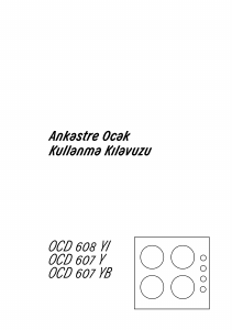 Kullanım kılavuzu Arçelik OCD 607 YB Ocak