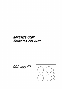 Kullanım kılavuzu Arçelik OCD 660 FD Ocak