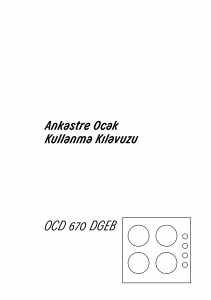 Kullanım kılavuzu Arçelik OCD 670 DGEB Ocak