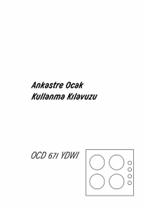 Kullanım kılavuzu Arçelik OCD 671 YDWI Ocak