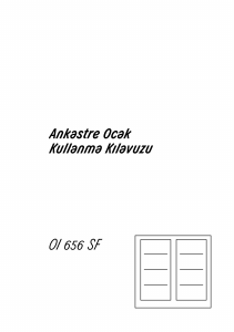 Kullanım kılavuzu Arçelik OI 656 SF Ocak