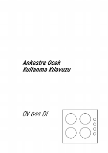 Kullanım kılavuzu Arçelik OV 644 DI Ocak