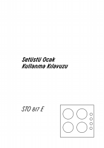 Kullanım kılavuzu Arçelik STO 817 E Ocak