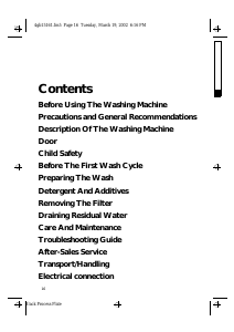 Manual Bauknecht WAA 1410 Washing Machine