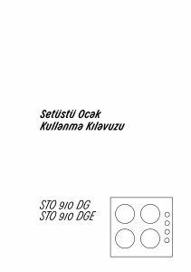 Kullanım kılavuzu Arçelik STO 910 DG Ocak