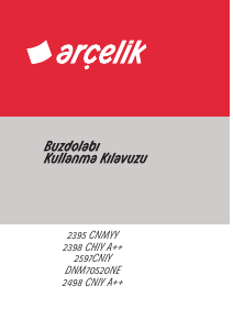 Kullanım kılavuzu Arçelik 2498 CNIY Donduruculu buzdolabı