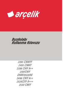 Kullanım kılavuzu Arçelik 2520 CEIY Donduruculu buzdolabı