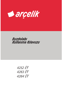 Kullanım kılavuzu Arçelik 4264 EY Donduruculu buzdolabı