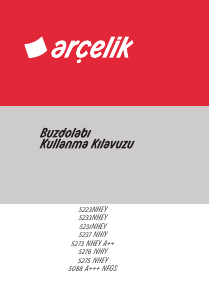 Kullanım kılavuzu Arçelik 5275 NHEY Donduruculu buzdolabı