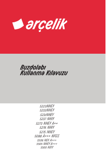 Kullanım kılavuzu Arçelik 5500 NEIY Donduruculu buzdolabı