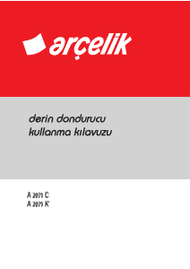 Kullanım kılavuzu Arçelik A 2071 C Donduruculu buzdolabı