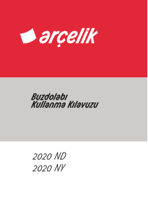 Kullanım kılavuzu Arçelik 2020 ND Dondurucu