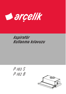 Kullanım kılavuzu Arçelik P 182 B Davlumbaz