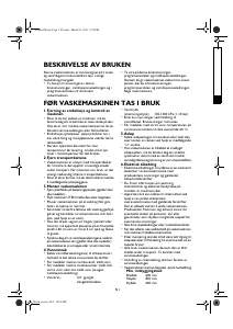 Bruksanvisning Bauknecht WAK 7314 Vaskemaskin