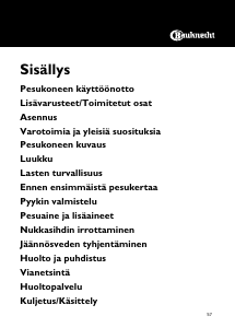 Käyttöohje Bauknecht WAK 7740 Pesukone