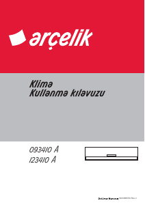 Kullanım kılavuzu Arçelik 123410 A Klima