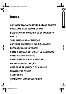 Manual Bauknecht WAS 5340 Máquina de lavar roupa