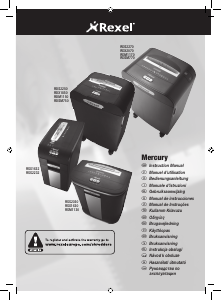 Handleiding Rexel Mercury RDX1850 Papiervernietiger