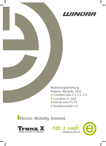 Bedienungsanleitung Winora Family F1 (2012) Elektrofahrrad