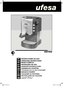 Manual Ufesa CE7140 Máquina de café expresso