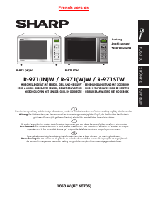 Mode d’emploi Sharp R-971STW Micro-onde