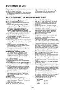 Manual Bauknecht WAT Uniq 622 FLD Washing Machine
