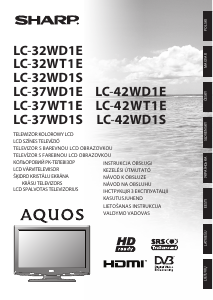 Instrukcja Sharp AQUOS LC-37WD1E  Telewizor LCD