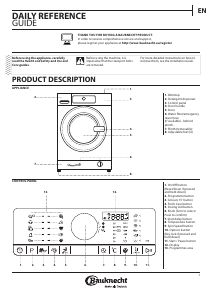 Manual Bauknecht WM Prime 824 Washing Machine