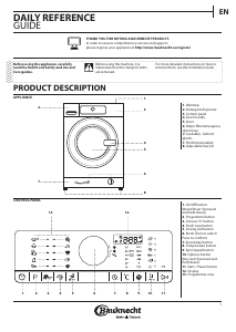 Handleiding Bauknecht WM Prime 824 Wasmachine
