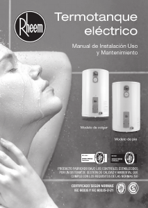 Manual de uso Rheem TECC 55 Calentador de agua