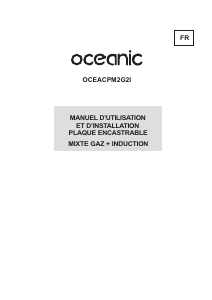 Mode d’emploi Oceanic OCEACPM2G2I Table de cuisson