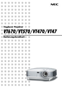 Bedienungsanleitung NEC VT670 Projektor