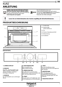 Bedienungsanleitung Hotpoint MD 554 IX HA Mikrowelle