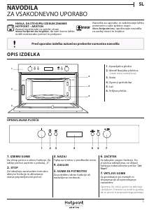 Priročnik Hotpoint MD 664 IX HA Mikrovalovna pečica